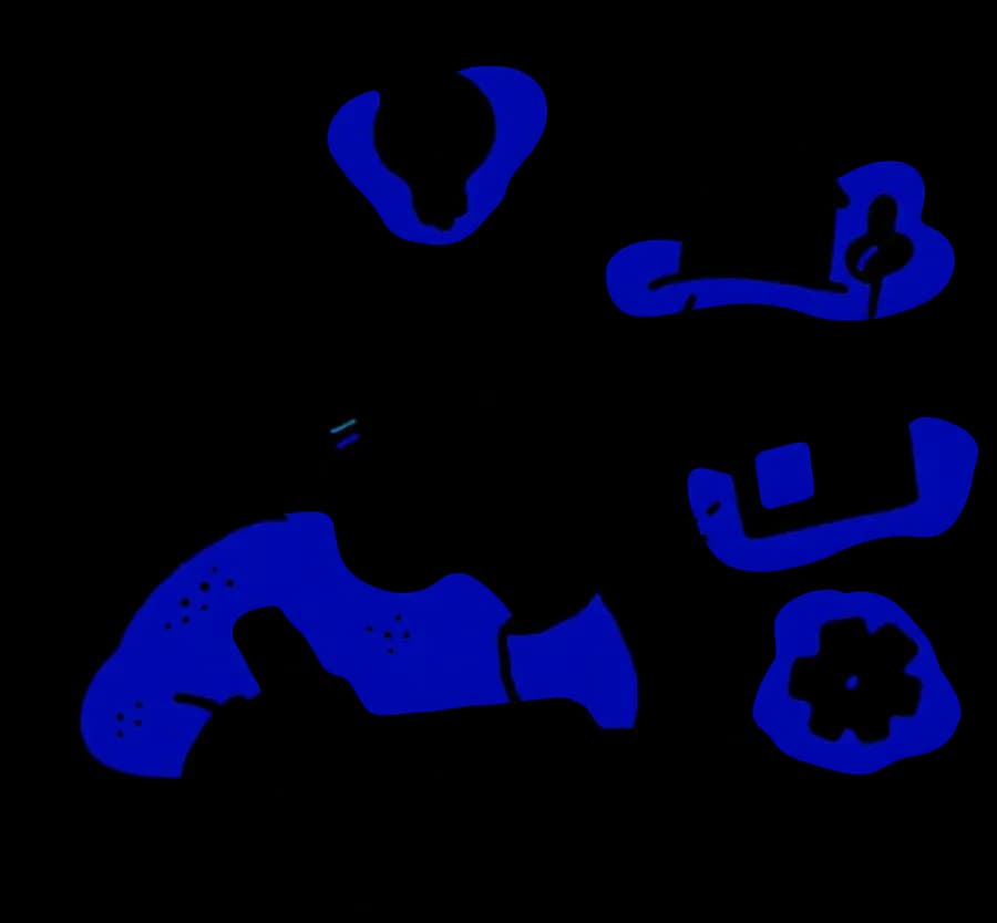 A person sketching an idea at a desk, linked by a dotted line to a home, a web page and a settings cog